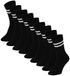 Morethansocks - Fashion sportsokken - Unisex - Zwart - 9-Pack