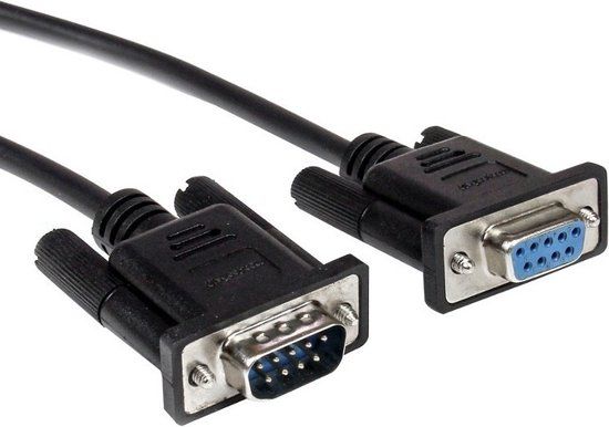 StarTech.com Zwarte straight-through DB9 RS232 seriële kabel 3 m