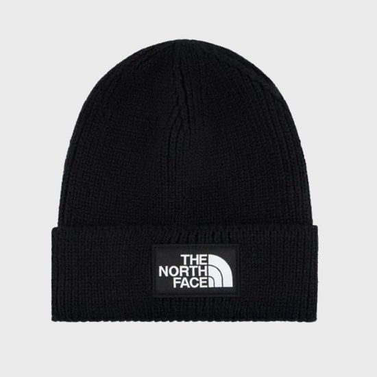 The North Face TNF LOGO BOX CUFFED BN Zwart Beanie - Black - Men - 0-12M EU
