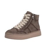 Rieker N9901-24 Dames Hoge Sneakers Bruin