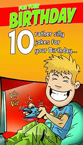 Face Ache Silly 10th Birthday Card - 130x235mm