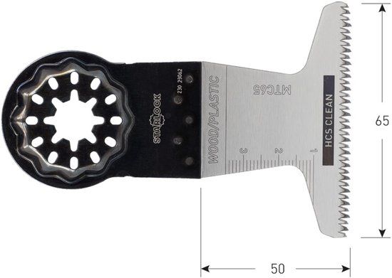 Rotec Combipower BV HCS STARLOCK INVALZAAGBLAD TYPE MTC65, 65X50 MM