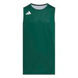 adidas Y Everyday Pro Bball Jersey Shirt, team dark green/white, 9-10 Years