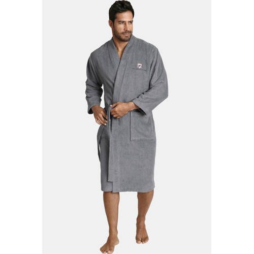 Jan Vanderstorm Plus Size badstof badjas JANNING grijs