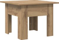 vidaXL Salontafel Artisan Eiken 55 x 55 x 42 cm Bewerkt Hout