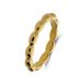 Lucardi Dames Stainless steel goldplated ring bol - Ring - Staal - Goudkleurig - 18 / 57 mm
