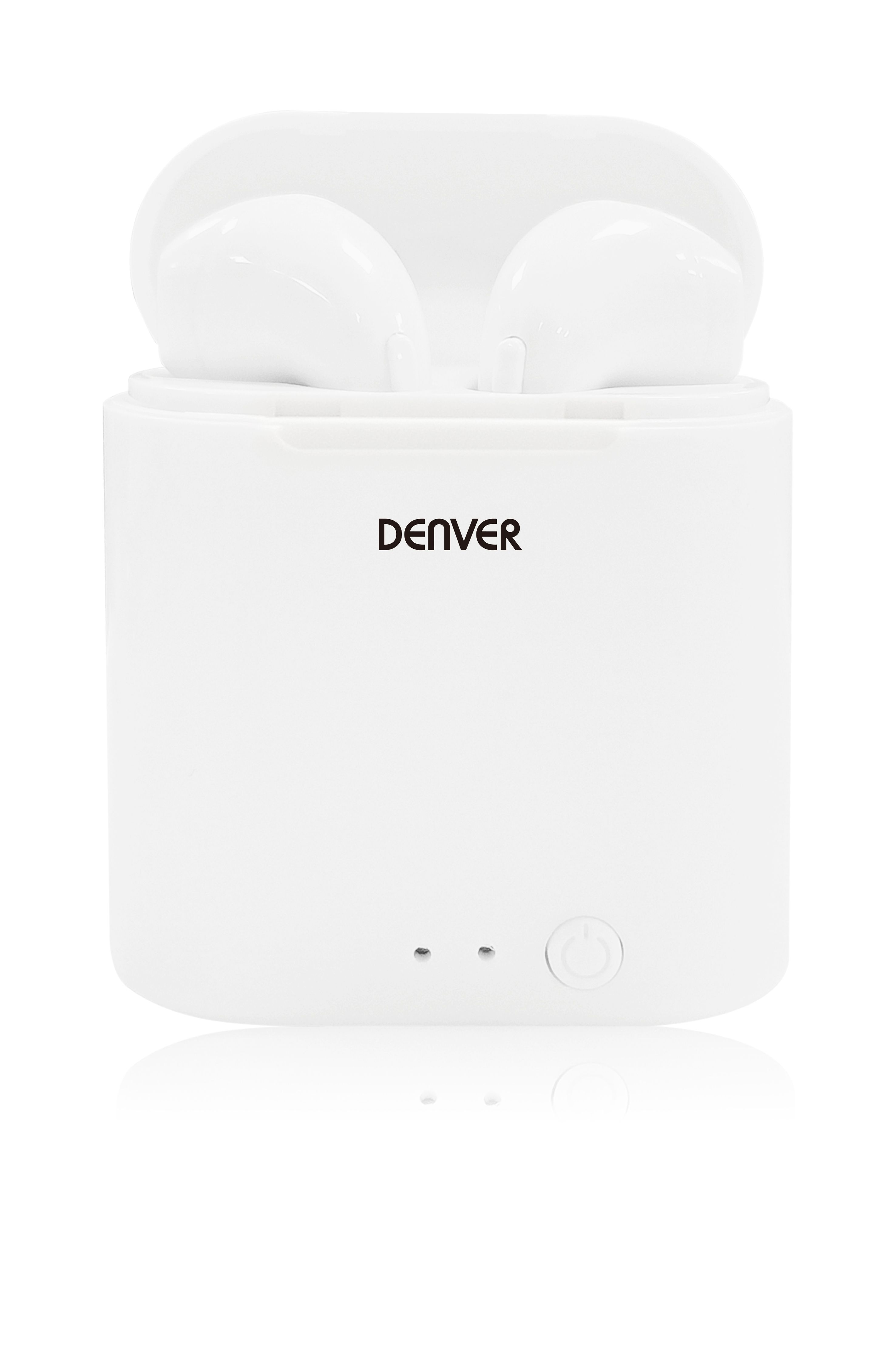 Denver TWE-36MK3 Draadloze In-ear Oordopjes - Bluetooth 5.0 - Wit