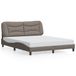 VidaXL Cadre de lit sans matelas "Hvar", taupe, 160x200 cm, tissu