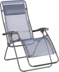 Lafuma Mobilier RSXA Relax Stoel met Cannage Phifertex, blauw/grijs