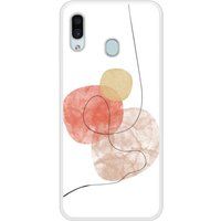 Samsung Beschermende siliconen case compatibel met Galaxy A20 One line rood