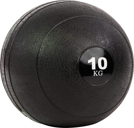 RS Sports Slamball - 10KG - Zwart - Rubber
