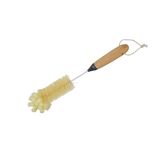 Homéa Bamboo Handle Brush with Sponge, 35.5 cm