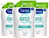 Sanex Douchegel Navulzak Zero% Hydrating - 3 x 500 ml