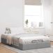 Maison Exclusive - Cadre de lit ottoman sans matelas gris clair 140x190 cm tissu
