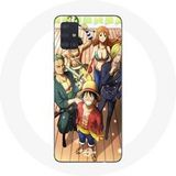 Maniacase Hoesje voor Samsung Galaxy A51 4G One Piece Luffy Poster Crews Manga Anime