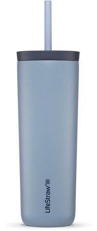 LifeStraw Go Tumbler Waterfilterfles 500 ml RVS Geïsoleerd Lichtblauw