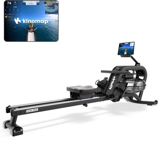 VirtuFit Pro Water Resistance Row 1000 Roeitrainer - Water Roeimachine - Zwart