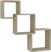 vidaXL Wandschappen kubus 68x15x68 cm spaanplaat sonoma eikenkleurig