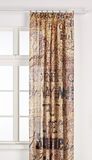 AG Design opschrift, gordijn/gordijn, 1-delig, 140 x 245 cm, stof, kleurrijk 140 x 245 cm