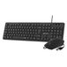 SUBBLIM SUBKBC-CSSK01 Toetsenbord en Muis Combo, Universeel, USB, QWERTY Spaans, Zwart