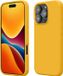 kwmobile telefoonhoesje geschikt voor Apple iPhone 16 Pro Max - Hoesje met siliconen coating - Smartphone case in honinggeel