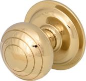 AMIG Voordeurknop Massief Messing - Gepolijst Goud - Luxe Rond Model