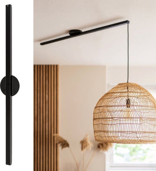 Lightswing Single 90cm - Ophangsysteem voor hanglamp - Mat Zwart