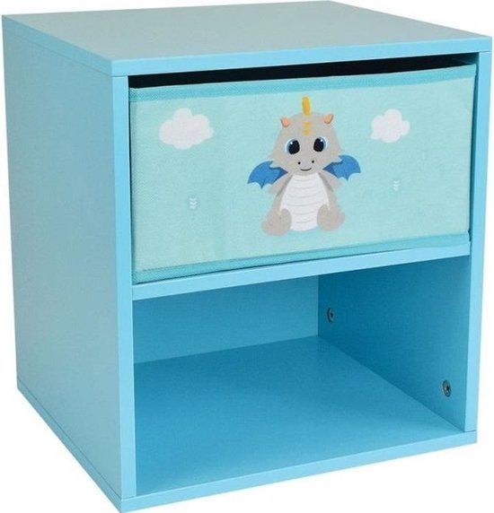 Fun House Leon de Draak Nachtkastje - 36 x 33 x 30 cm - Multi