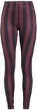 Gothicana by EMP Gothicana Zwart/rood gestreepte legging - Dames - 5XL
