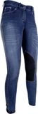 HKM Rijbroek - Summer Denim - Blauw - Katoen - Maat 134 - Kinderen