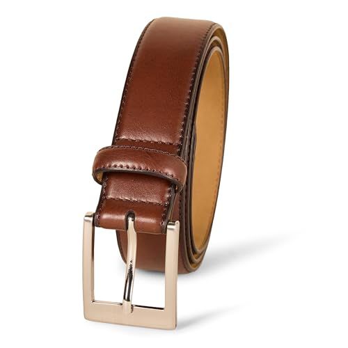 Amazon Essentials Men's Classic Dress Belt, Brown (Tan), 42/105