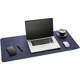 Gallaway Leather Bureauonderlegger - 91,4 x 43,2 cm grote muismat - bureaumat thuiskantoor bureauaccessoires bureaubeschermer antislip schrijfbureaublotter (marineblauw)