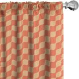 ABAKUHAUS Gordijnen – oranje – 2x75x225 cm – Microvezel