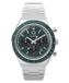Timex Q Sport TW2Y88500 Horloge - Staal - Zilverkleurig - Groene Wijzerplaat - Ø 40 mm