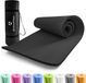 #DoYourFitness - fitness mat perfect voor pilates, aerobics, yoga - »Yogini« - non-slip, slijtvast - 183 x 61 x 1,0cm cm - zwart