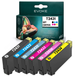 Evoke Compatible Ink for Epson T2431-T2436 24XL 6x Noir, Cyan, Magenta, Jaune, Cyan Clair, Magenta Clair 91ml Expression Photo XP-750, 760, 850, 851, 860, 950, 960, 970