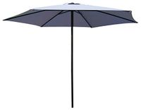 GARDEN FRIEND O850303 parasol Push up 3 m kleur grijs frame van staal
