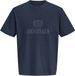 JACK&JONES - JORFREDERIKSBERG MONOGRAM TEE SS CN JNR - Jongens - T-shirts - Maat 152 - Katoen - Sky Captain