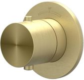 IVY Concord Symmetry Afbouwdeel voor Inbouwstopkraan met Rond Rozet - Geborsteld RVS316 - Mat Goud PVD