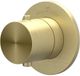 IVY Concord Symmetry Afbouwdeel voor Inbouwstopkraan met Rond Rozet - Geborsteld RVS316 - Mat Goud PVD