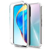 3D-beschermhoes Xiaomi 3D-beschermhoes van siliconen voor Mi 10T / Mi 10T Pro (transparante voorkant + achterkant)