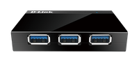 D-Link DUB-1340 USB 3.0 Hub - 4x USB 3.0 Ports - Black