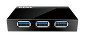 D-Link DUB-1340 USB 3.0 Hub - 4x USB 3.0 Ports - Black