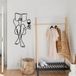 Stijlvol Asir - Decoratief metalen wandaccessoire - Zwart - 100% Metaal - 62 x 72 x 4 cm