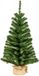 Bellatio Decorations Kunst kerstboom - groen - H90 cm - met jute zak/kluit