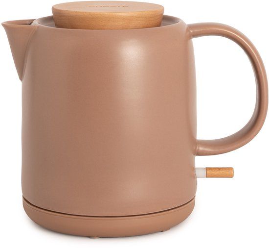 CREATE/KETTLE CREATE - Elektrische waterkoker van keramiek 1 L - Mokka