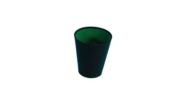 Longfield Pokerbeker 9 cm Zwart Leer Unisex
