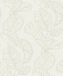 Rasch 822601 - Vliesbehang met bladeren in wit uit de collectie Color your life - 10,05 m x 0,53 m (LxB)