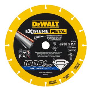 DEWALT diamantdoorslijpschijf 230x2.1mm - 1 stuk