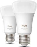 Philips Hue LED-lamp A60 E27 8,1W 1000-2000K 1100 lumen dimbaar wit en gekleurd licht 2 stuks